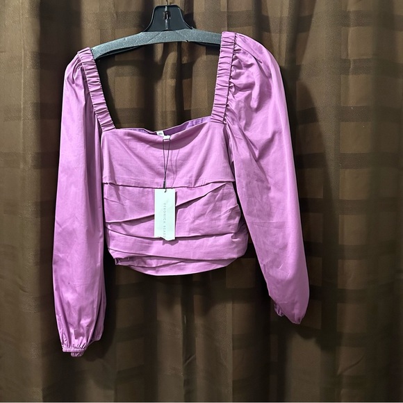 NWT Veronica Beard Kayla Purple Top reg $348 size 8 - Picture 6 of 10